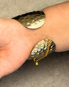 Lotus Hammered Kashmiri Bracelet