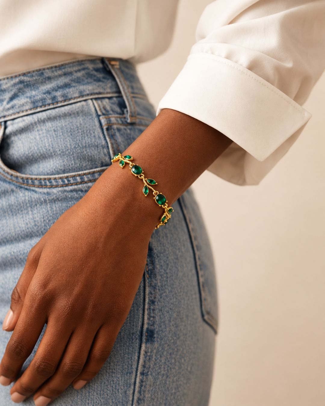 Call me Tulip Green Bracelet