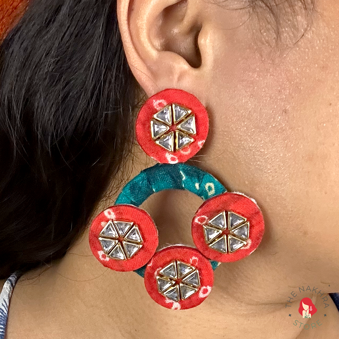 Chashni Bandhej Earrings