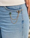 Emerald Honeybee Brooch