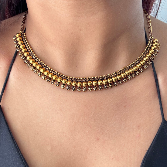 Sona Temple Necklace Set