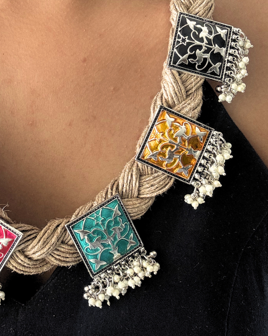Rangeen Jute Necklace