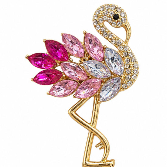 Pink Flamingo Brooch