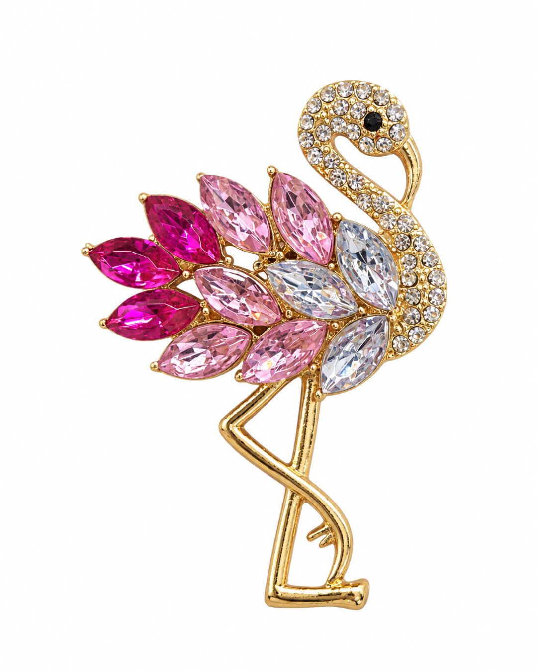 Pink Flamingo Brooch