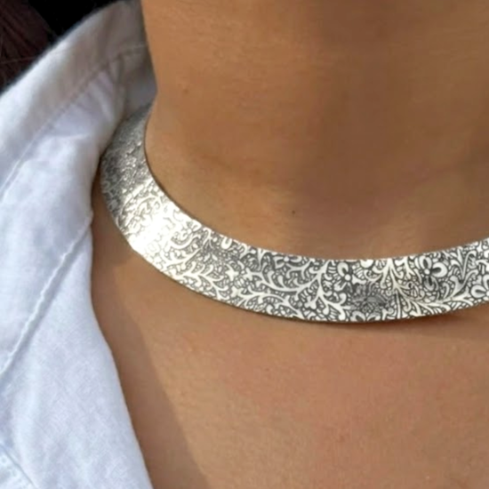 Ansh Tribal Silver Hasli