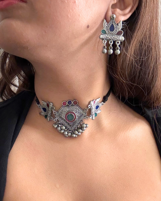 Asma Afghani Choker Set