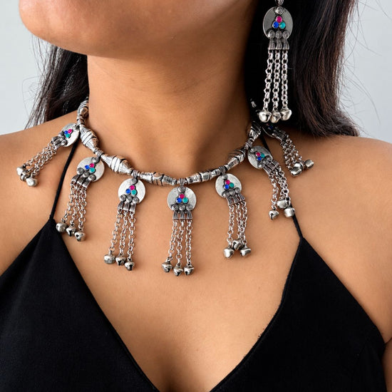 Sangam Oxidised Choker Set