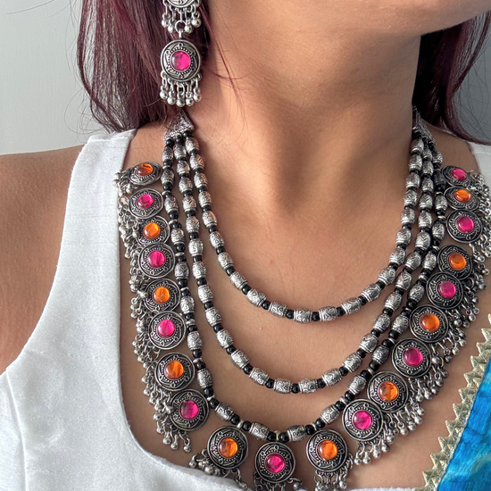 Saundarya Multi colour Necklace Set
