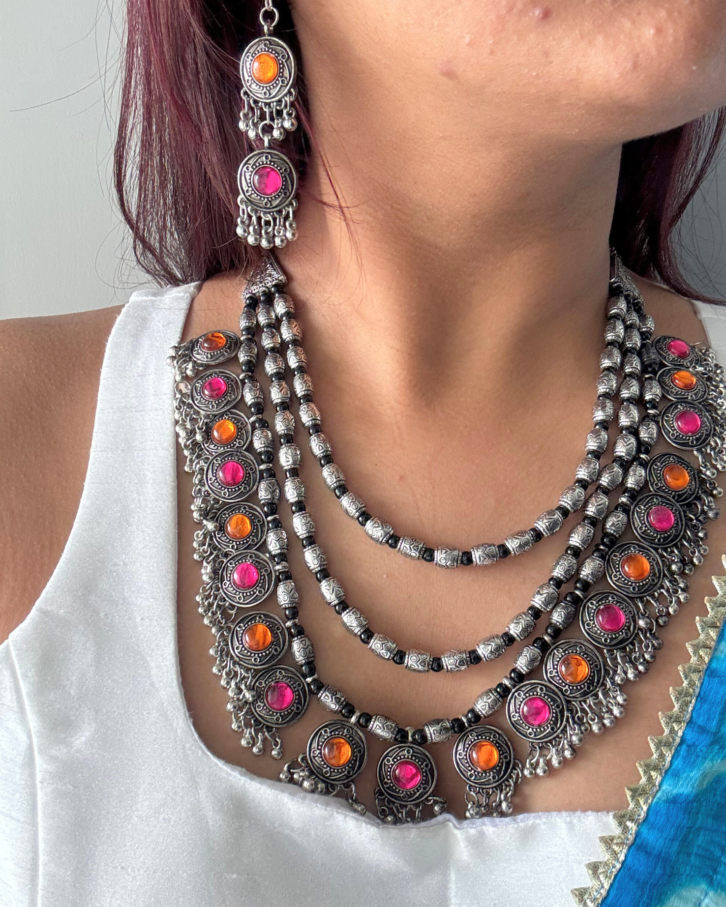 Saundarya Multi colour Necklace Set