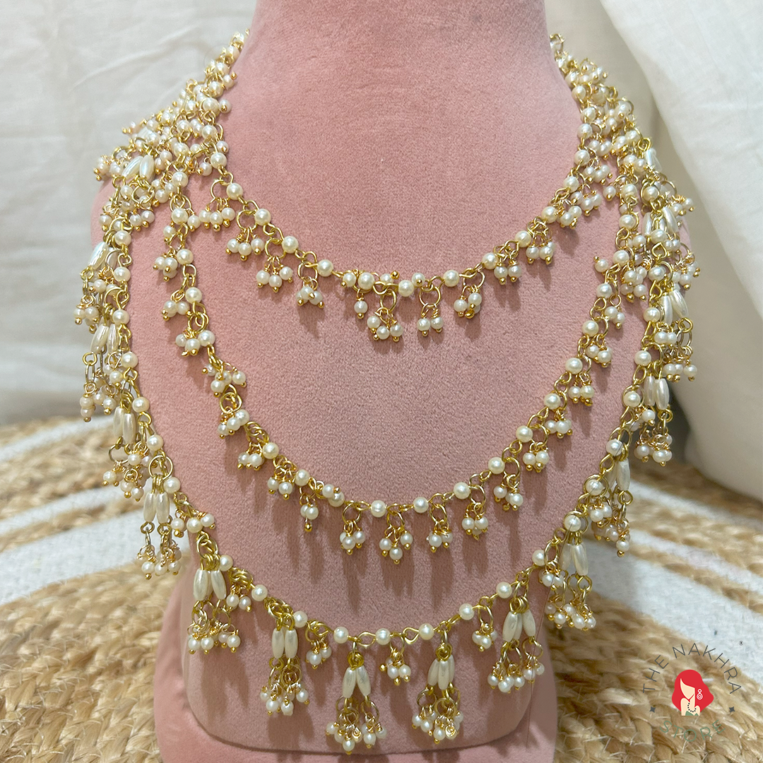 Soni Long Pearl Necklace