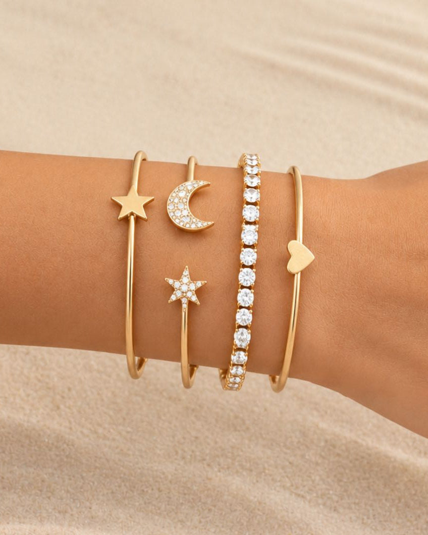 Moon, Stars & Everything Stack of 4
