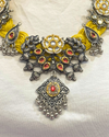 Shanaya Mustard Yellow Jute Necklace