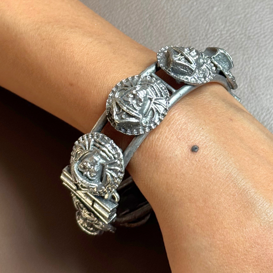 Durga Oxidised Kada