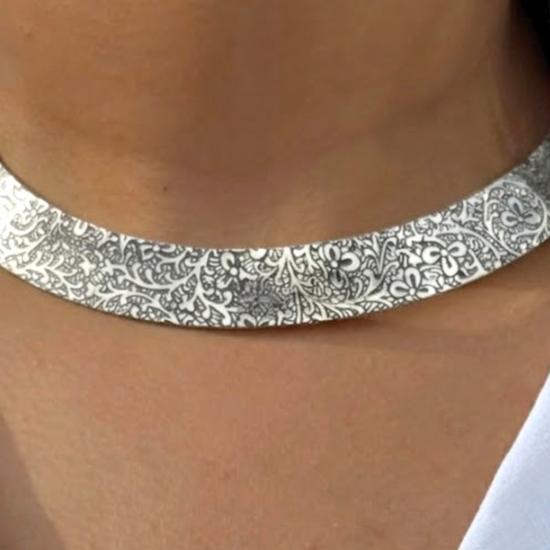 Ansh Tribal Silver Hasli