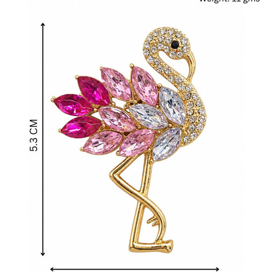 Pink Flamingo Brooch
