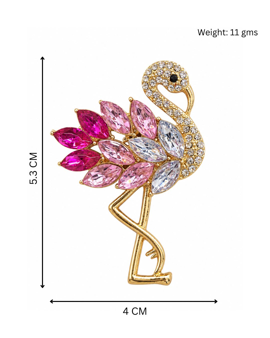 Pink Flamingo Brooch