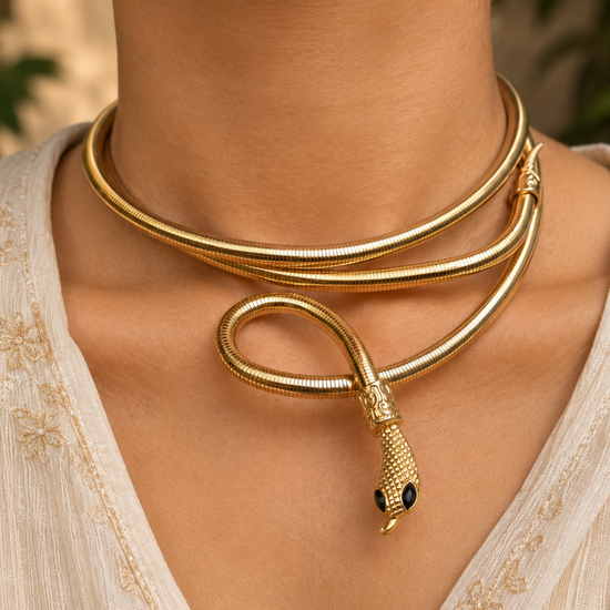 Twistable Golden Choker/Bracelet