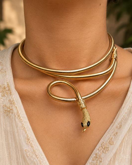 Twistable Golden Choker/Bracelet