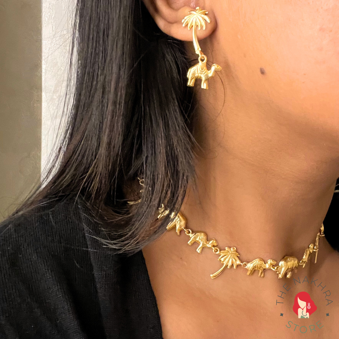 Handcrafted Gold Plated Jewellery Set: Meera