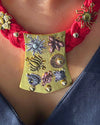 Virangana Red Jute Necklace