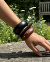 Rust Muse Wooden Bangle Stack - Set of 3