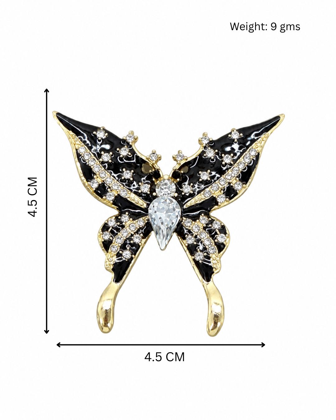 Black Butterfly Brooch
