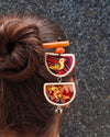 Chidiya Handcrafted Wooden Hairpin Stick