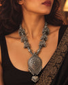 Preet Long Oxidised Necklace Set