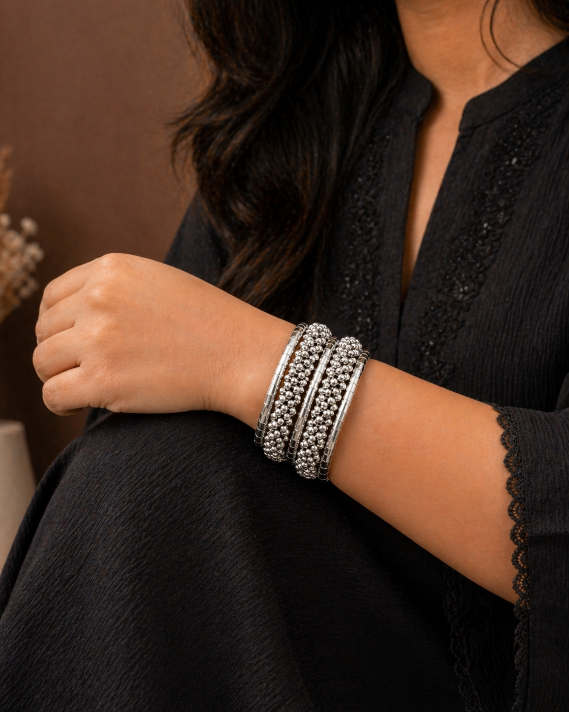 Ghungroo Spiral Bangle