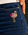 Pink Flamingo Brooch