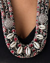 Ajrakh Black Necklace Set