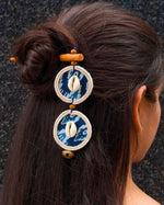 Ajrakh Handcrafted Wooden Hairpin Stick