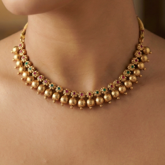 Alpana Temple Necklace Set