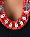 Bandhani Red Necklace Set