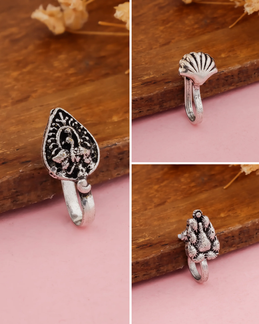 Banjara nose pin combo set of 3