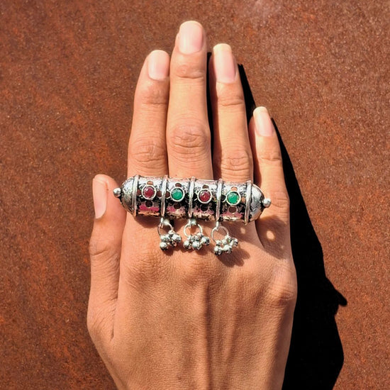 Basuri Oxidised Ring