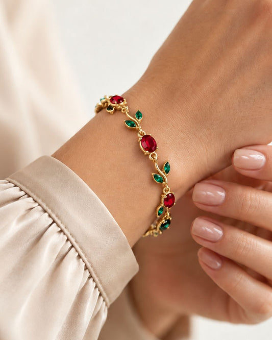 Call me Tulip Red and Green Bracelet – The Nakhra Store