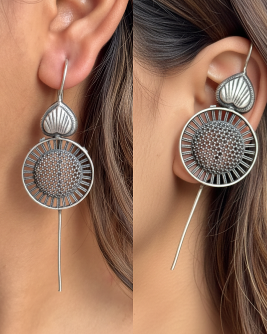 Chameli Oxidised Earcuff - Set of 2