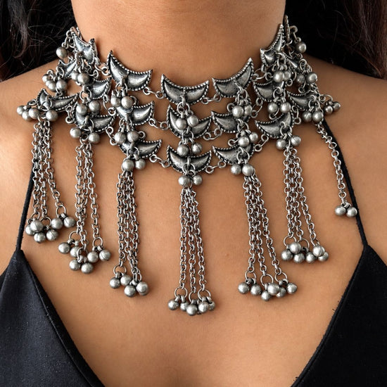 Chand Oxidised Choker Set