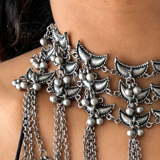 Chand Oxidised Choker Set