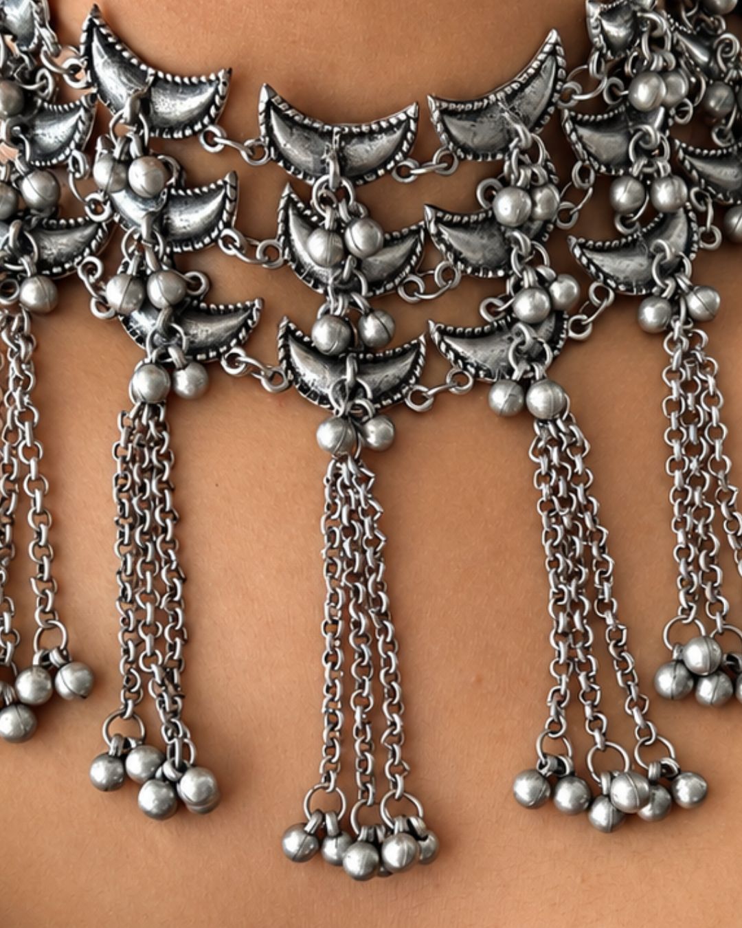 Chand Oxidised Choker Set