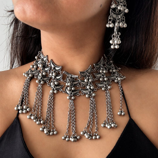 Chand Oxidised Choker Set