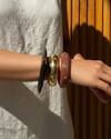 Chunky  Wooden Bangles stack