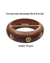 Golden Hour Wooden Bangle Stack - Stack of 3