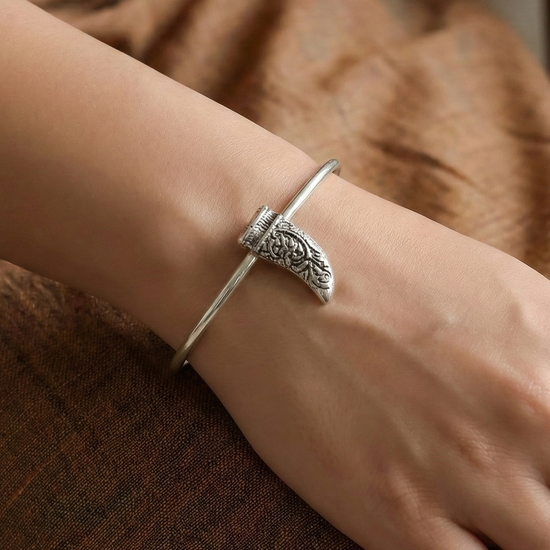 Danasha Oxidised Silver Bracelet