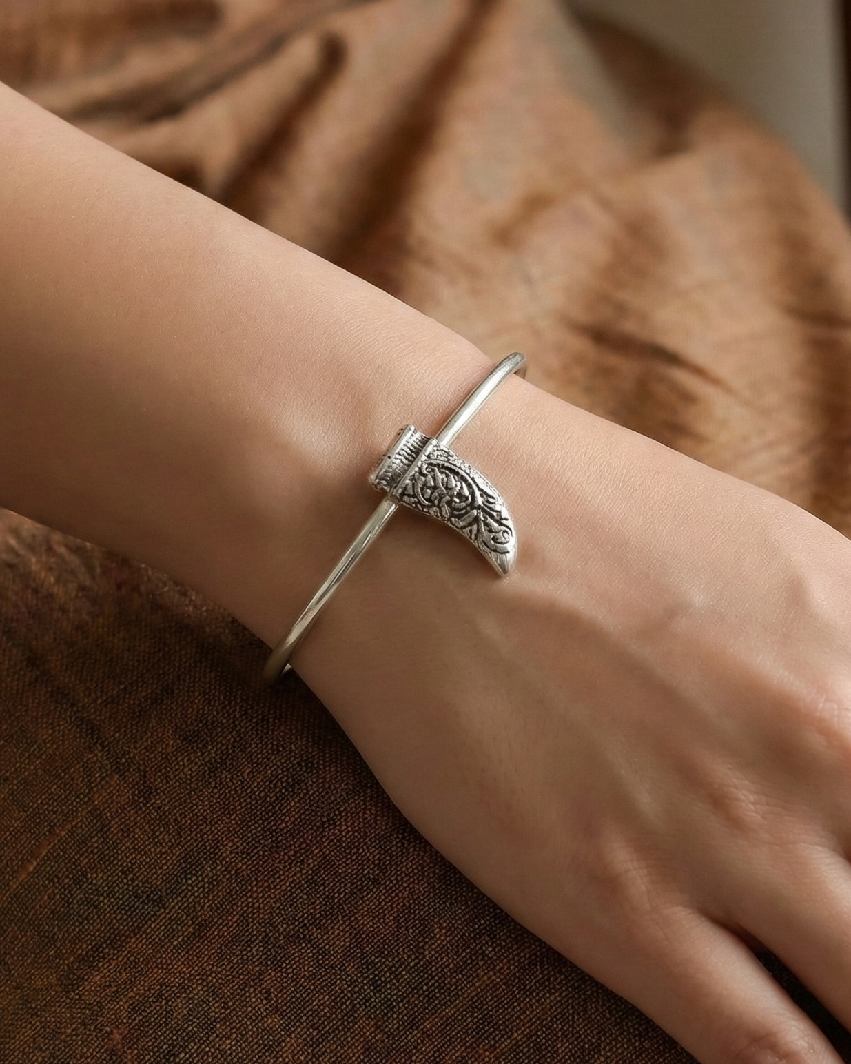 Danasha Oxidised Silver Bracelet