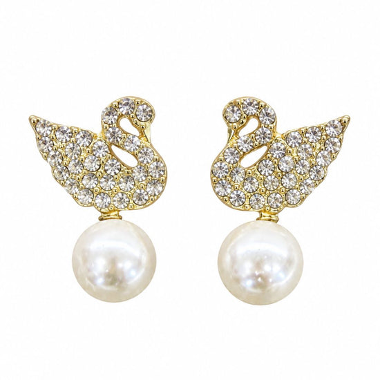 Dancing Swan Studs