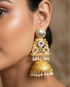 Diya dual-tone big jhumka