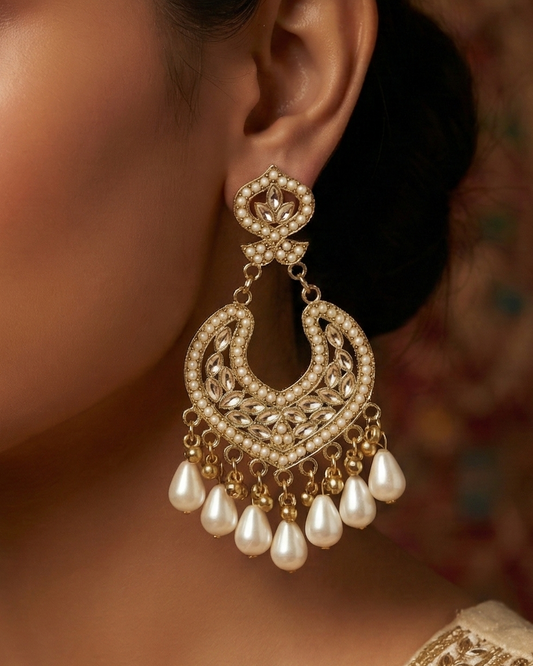 Ashna Golden Earrings