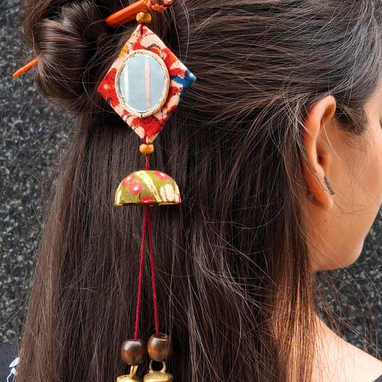 Ghar Handcrafted Wooden Hairpin Stick